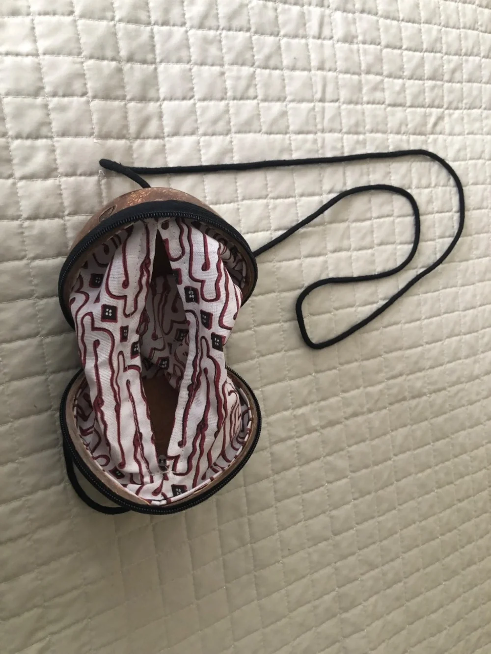 Handmade Coconut Shell Crossbody Bag Boho Purse